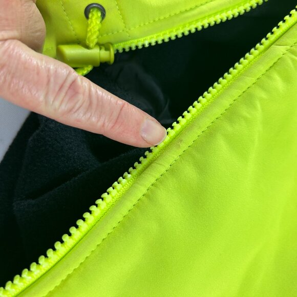 Performance Cycling Jacket Womens Size Small Neon Yellow Black Full Zip Pockets - Picture 6 of 8